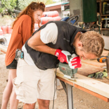 preparing plancks for building