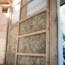 wall made with natural building materials