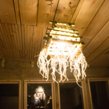 light lamp inside the tiny house